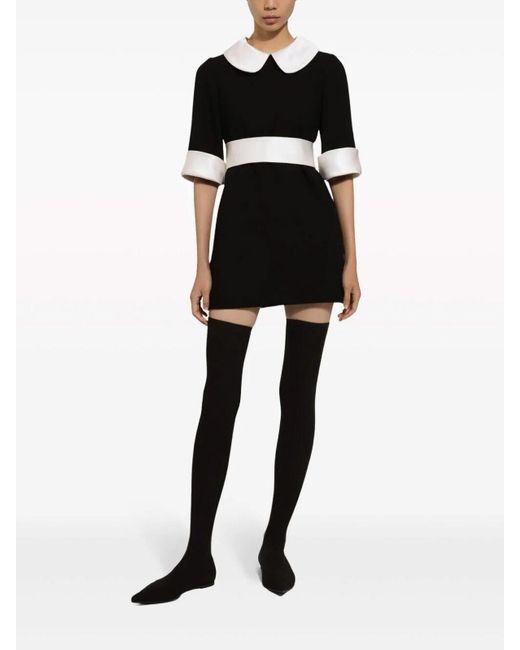 Dolce & Gabbana Black Short Sleeve Dress