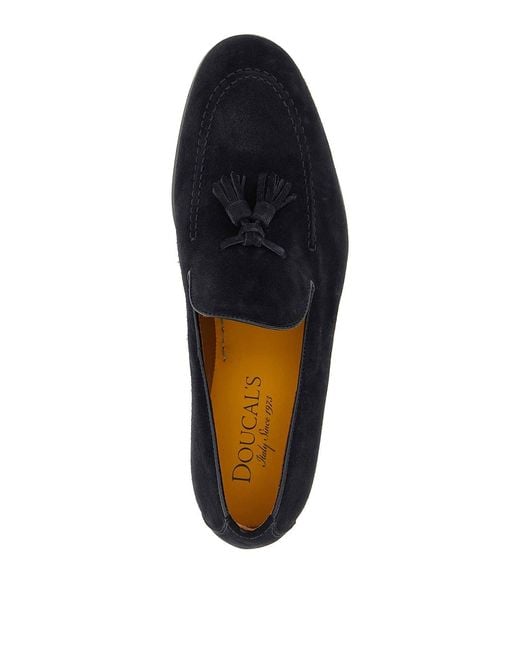 Doucal's Black Adler Loafers for men