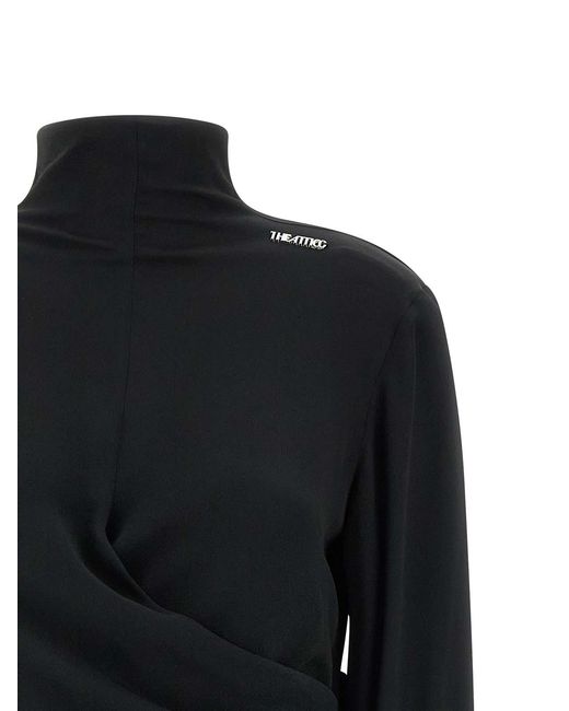 The Attico Black Sash Top