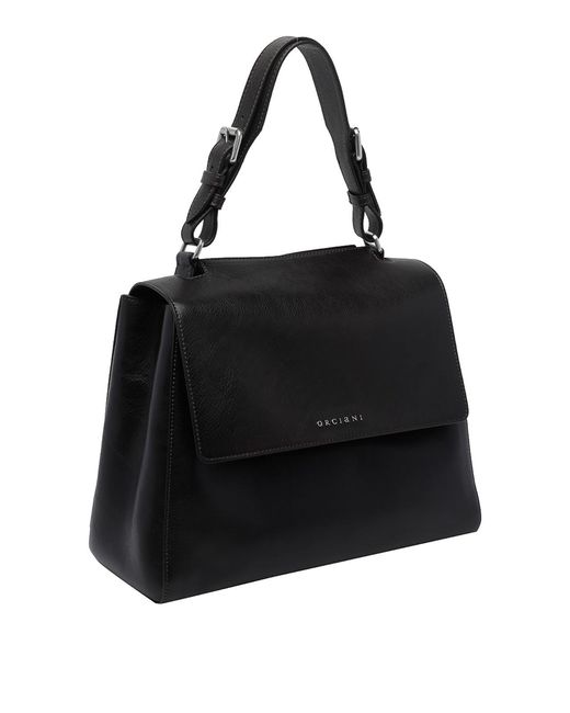 Orciani Black Medium Sveva Handbag