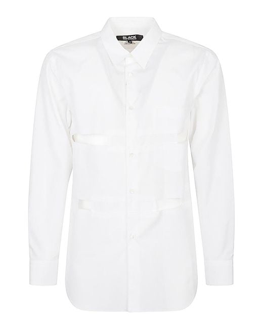 Comme des Garçons White Cotton Overshirt for men