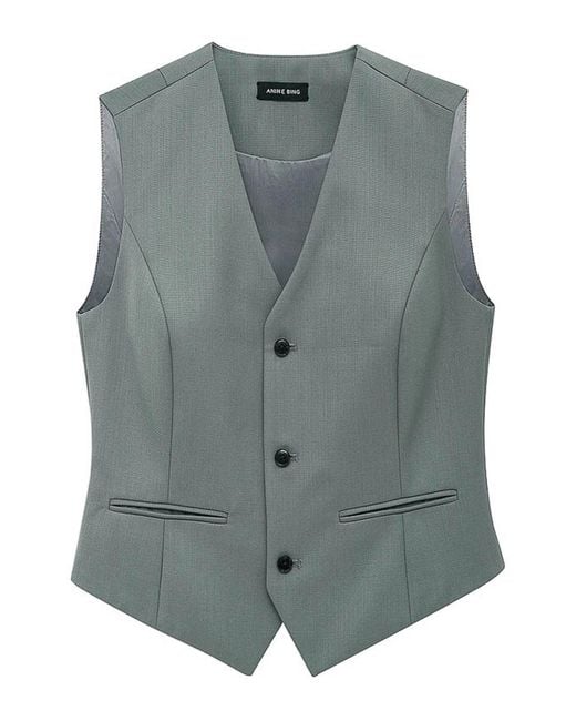 Anine Bing Gray Waistcoat