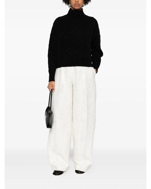 Elisabetta Franchi Black High-Neck Sweater
