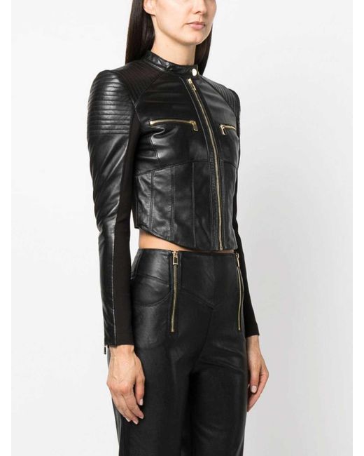 Banded collar shop jacket