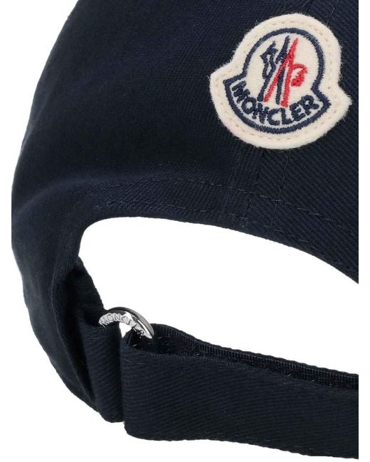 Cappello Baseball Logo di Moncler in Blue da Uomo