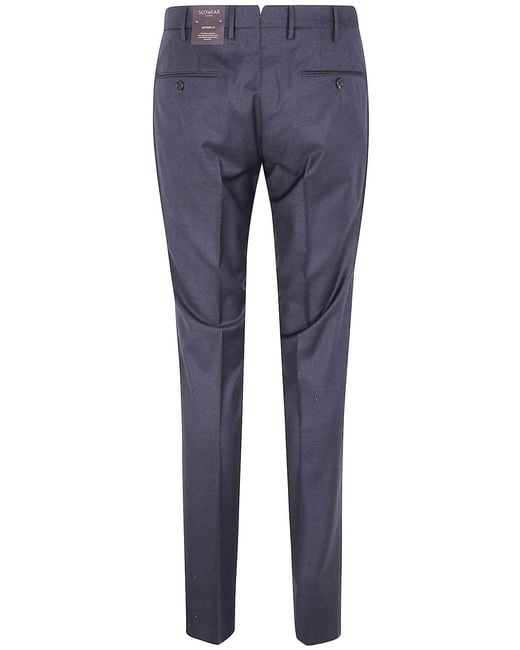 Incotex Blue Chino Slim Fit Trousers for men