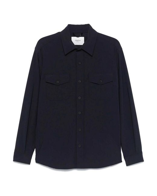 Cruna Blue Overshirt for men