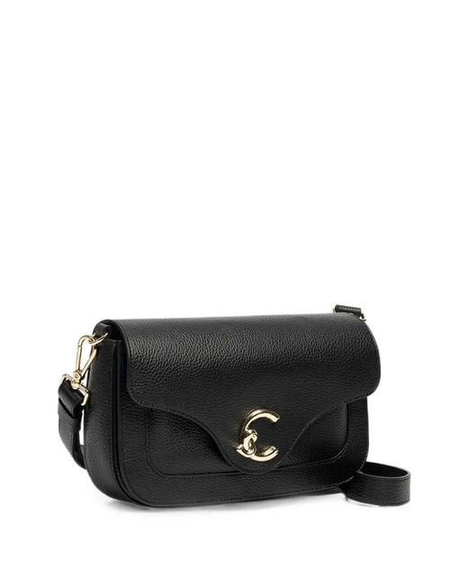 Coccinelle Black Handbag Grained Leather Noir