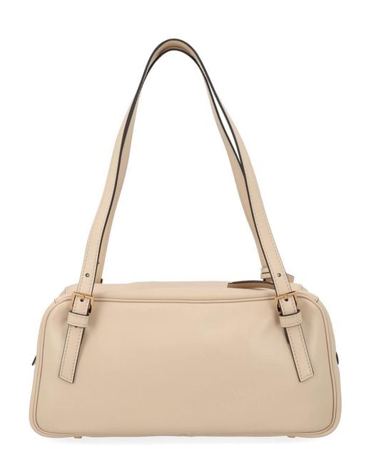 Borsa Con Etichetta di Versace in Natural