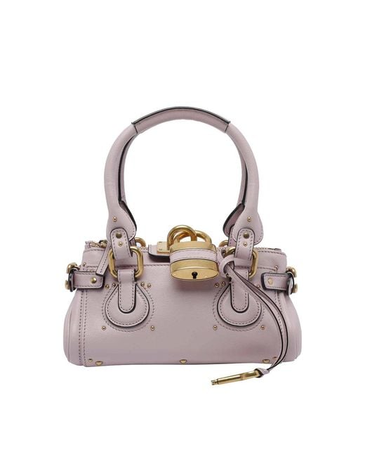 Chloé Pink E Light Lilac Small Paddington Handbag