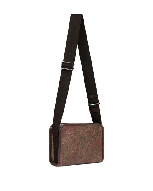 Etro Brown Arnica Small Messenger Bag for men