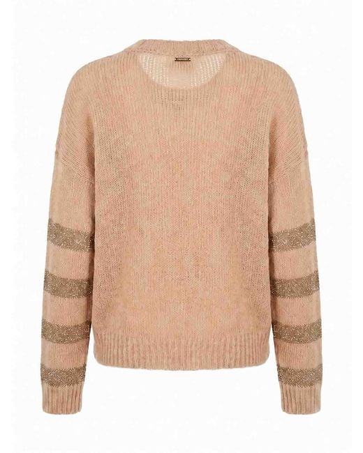 Twinset Natural Round Neck Sweater