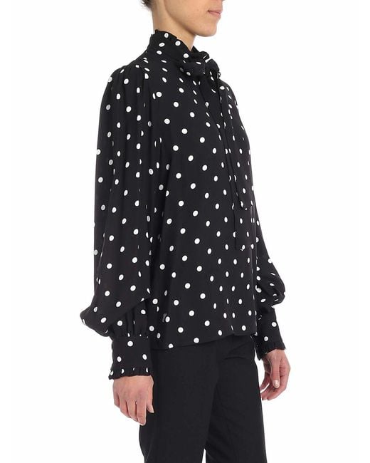 Vivetta Black Polka Dot Blouse