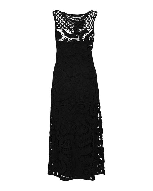 Pinko Black Bufera Dress