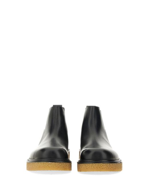 Bottega Veneta Black Chelsea Boot Haddock for men