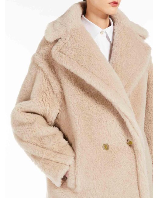 Max Mara Natural Cuba Short Teddy Bear Icon Coat