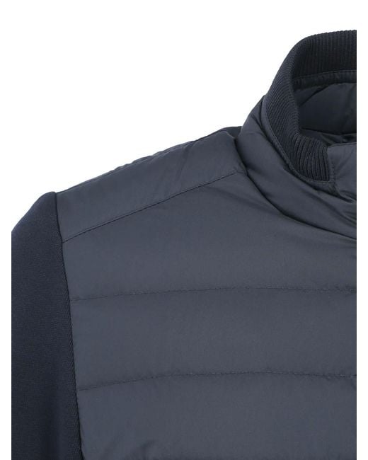 Moorer Blue Padded Coat for men