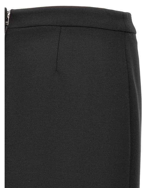 Dolce & Gabbana Black Sheath Midi Skirt