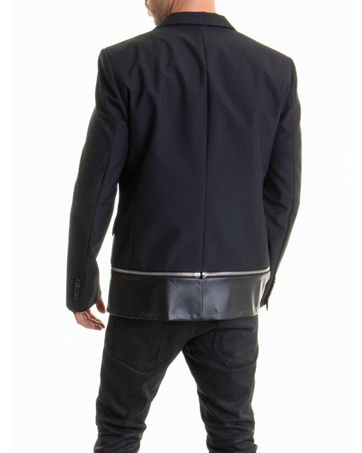 Les Hommes Black Jacket for men
