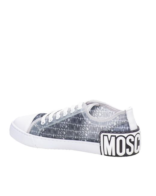 Moschino White Lost And Found Web Sneakers for men
