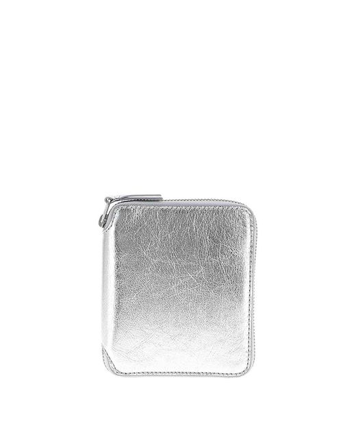 Comme des Garçons White Classic Leather Line Wallet