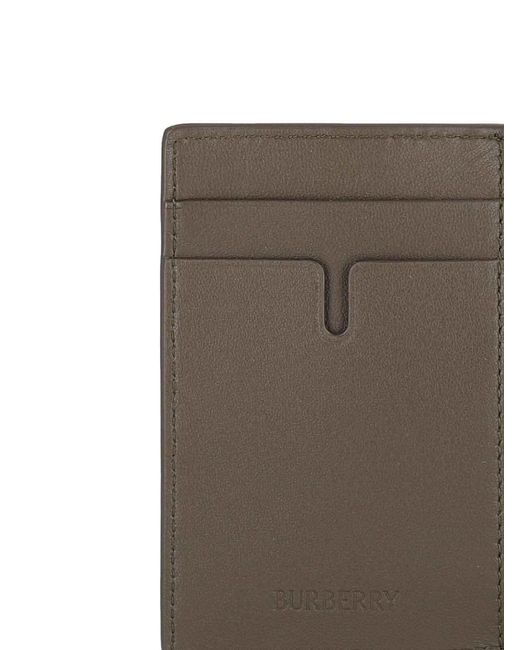 Burberry White Nova Check Bi-Fold Wallet for men