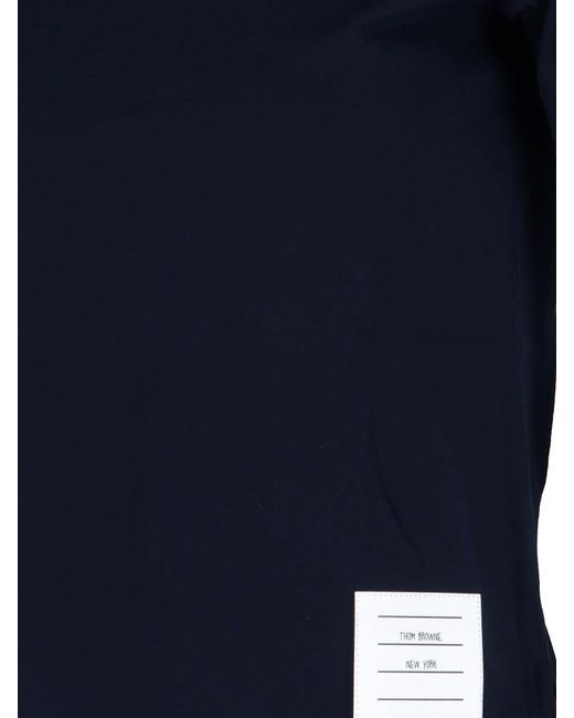 Thom Browne Blue T-Shirt Logo