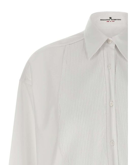 Ermanno Scervino White Cotton Blouse