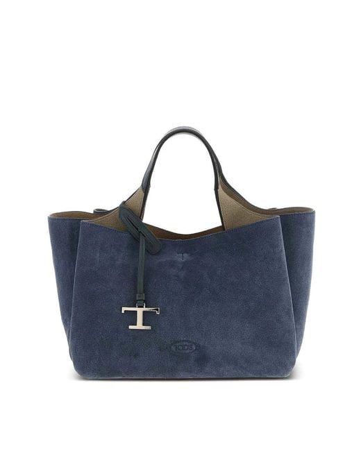Mini Borsa Tote di Tod's in Blue