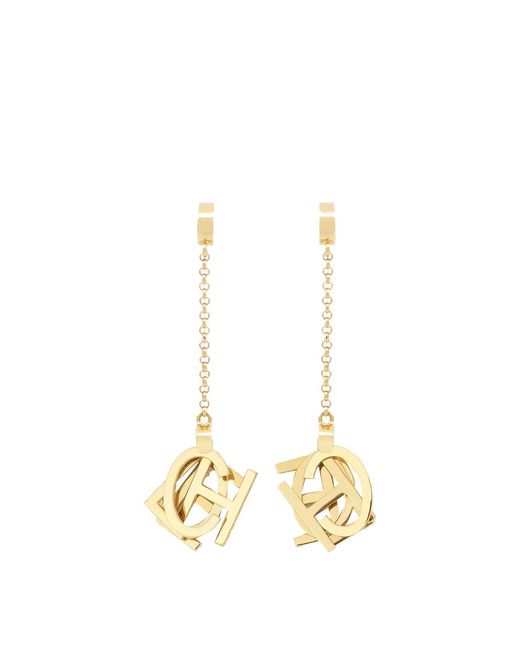 Chloé Metallic And Letters Earrings