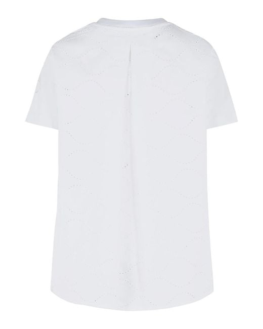 Moncler White Cotton T-Shirt