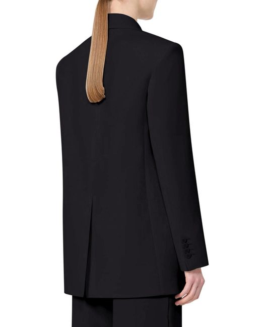 Max Mara Black Single-Breasted Cady Blazer