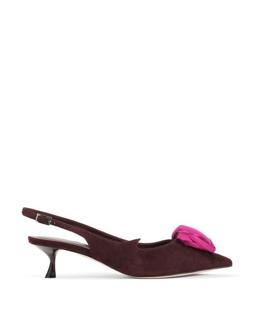 Roger Vivier Purple Suede Slingback