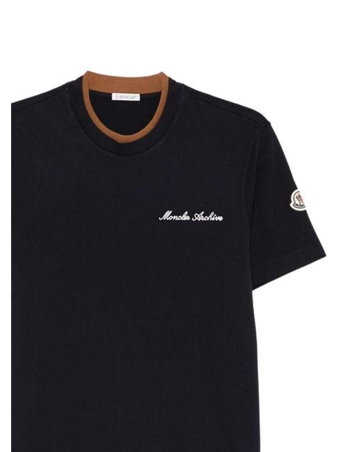Moncler Black T-Shirts for men