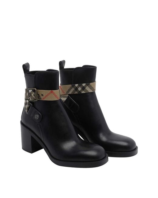 Burberry Black Huntley Pump Booties
