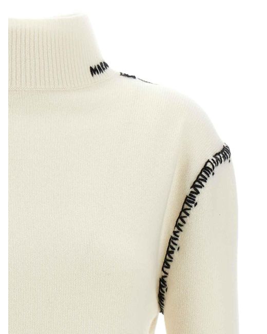 Marni Natural Mending Detail Cardigan