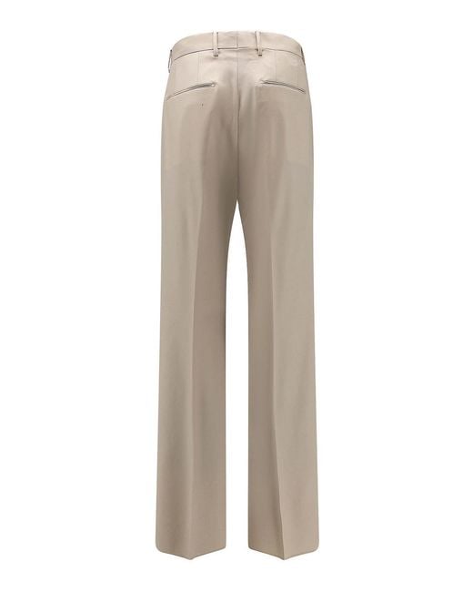 Tagliatore Gray Virgin Wool Trousers for men