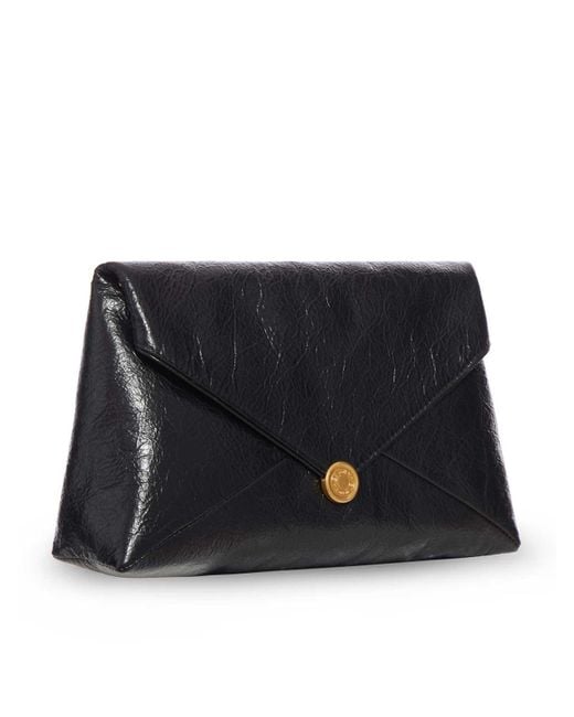 Dries Van Noten Gray Envelop Shoulder Bag