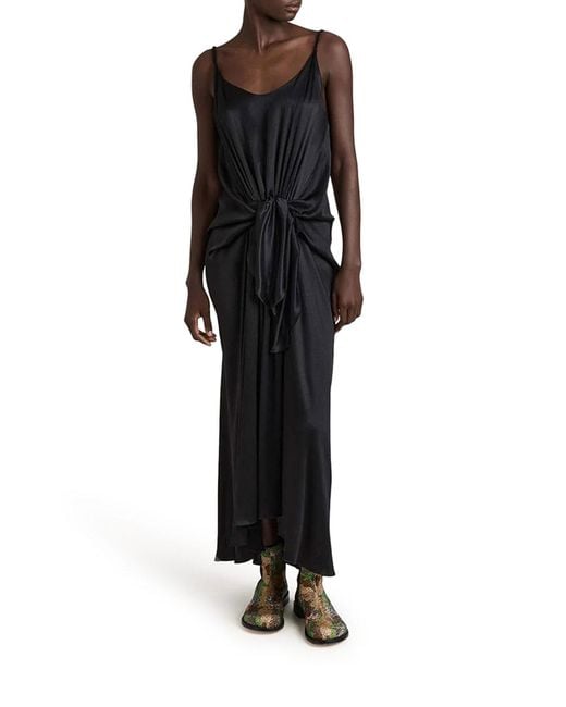 J.W. Anderson Black J.W.Anderson Silk Dress With Knot