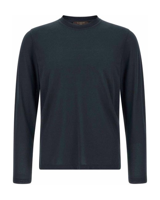 Zanone Blue Ice Cotton T-Shirt for men