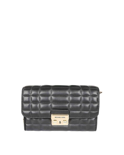 Michael Kors Gray Tribeca Leather Bag