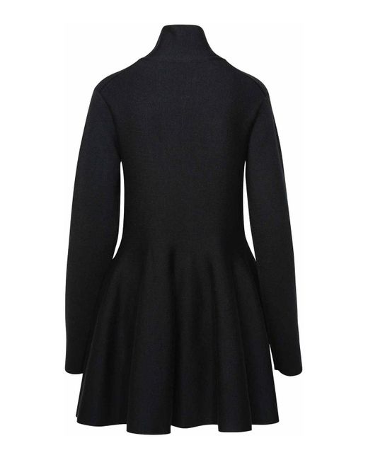Khaite Black Wool Blend Dress