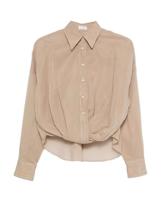 Brunello Cucinelli Natural Classic Shirt