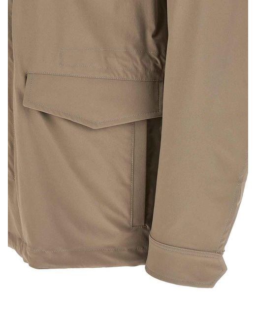Herno Brown Field Jacket for men