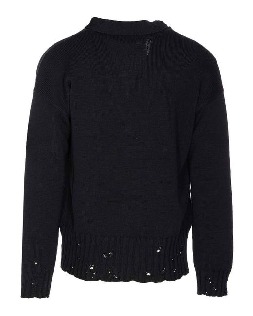 Marni Blue Knitted Cardigan With Buttons Closure for men