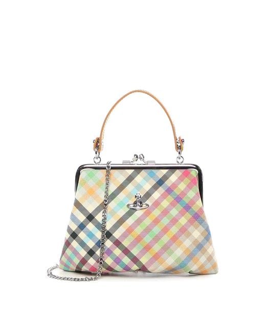 Vivienne Westwood White Granny Frame Bag With Logo