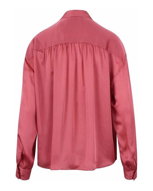 Ulla Johnson Pink Gesture Silk Blouse