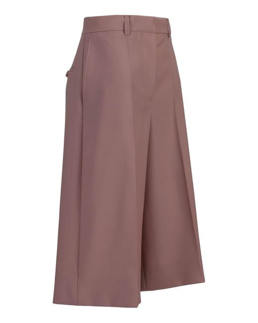 Stella McCartney Purple Canvas Tailoring Culotte