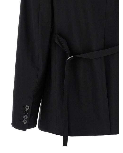 Nensi Dojaka Black Belt Blazer