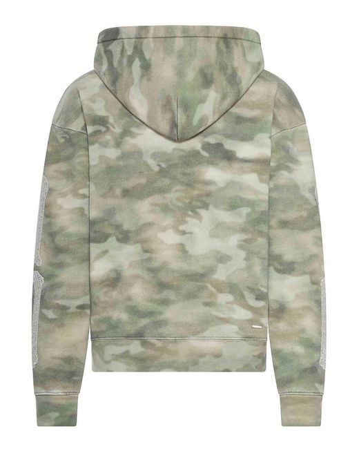 Amiri Green Bones Oversized Hoodie for men